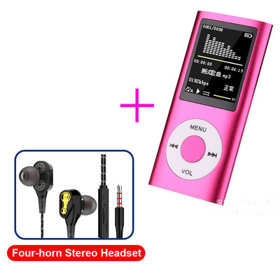 Sport Aranyos FM rádiókártya Mp3 Mp4 lejátszó hordozható 1,8" LCD-vel, zenei videó média Mp3 lejátszók iPod stílusú színes képernyőhöz