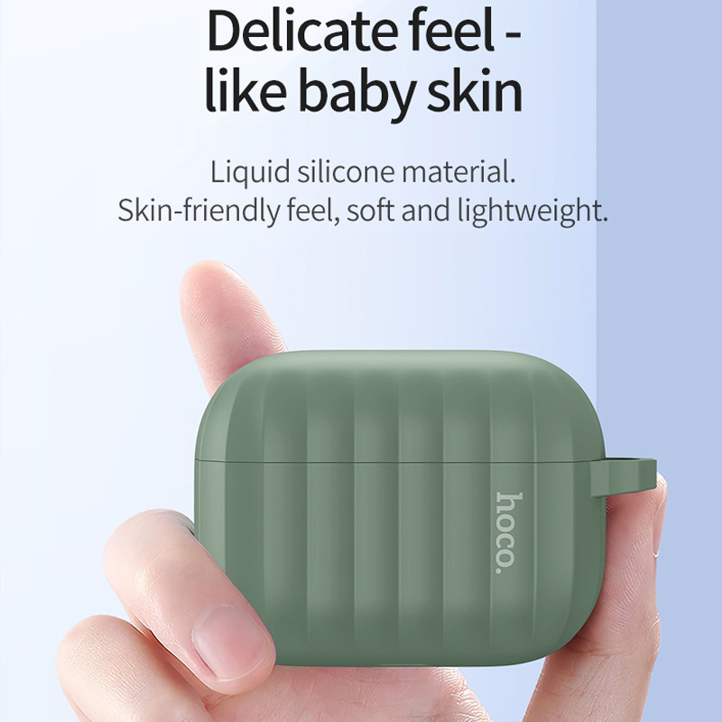 HOCO torbica za slušalice za Apple Airpods pro Mekana silikonska navlaka šareni ultra tanki zaštitnik za Air pods pro torbica Anti-lost konop