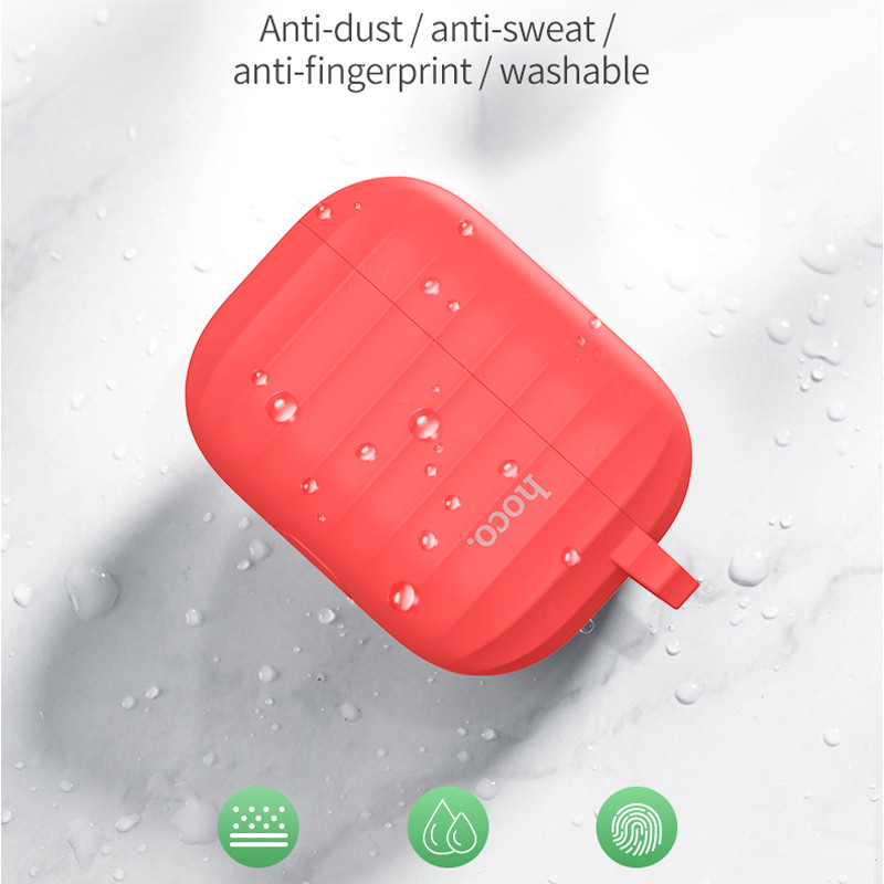 HOCO torbica za slušalice za Apple Airpods pro Mekana silikonska navlaka šareni ultra tanki zaštitnik za Air pods pro torbica Anti-lost konop