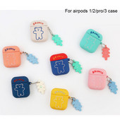 Χαριτωμένη θήκη για ακουστικά με σιλικόνη Brunch Bear για Airpods 3 2021 για Apple Airpods 1 2 Pro Απαλό κάλυμμα ακουστικών Bluetooth