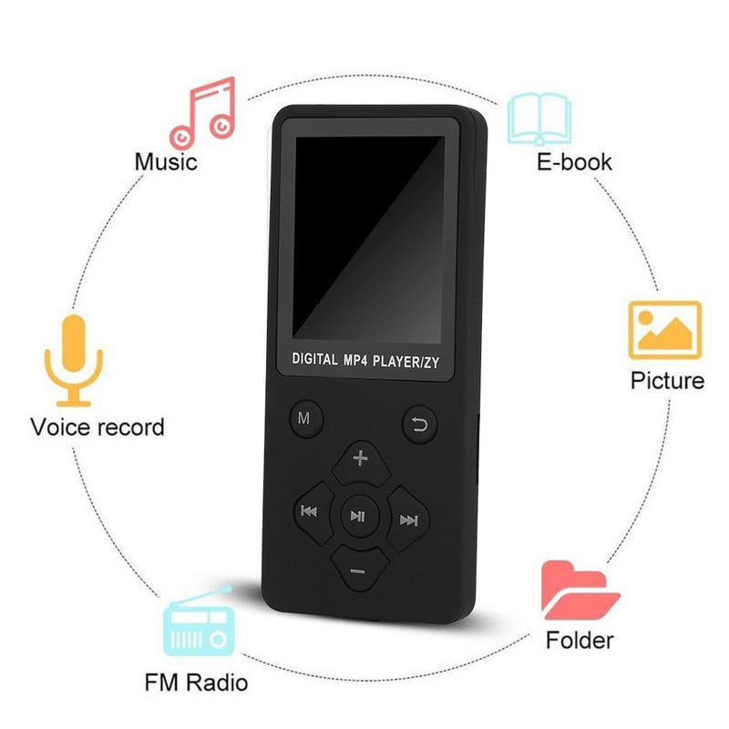 Player portabil Bluetooth Mp3 Mp4 Ecran color Radio FM Jocuri video Amv Funcții film Navigare fotografii Microfon încorporat