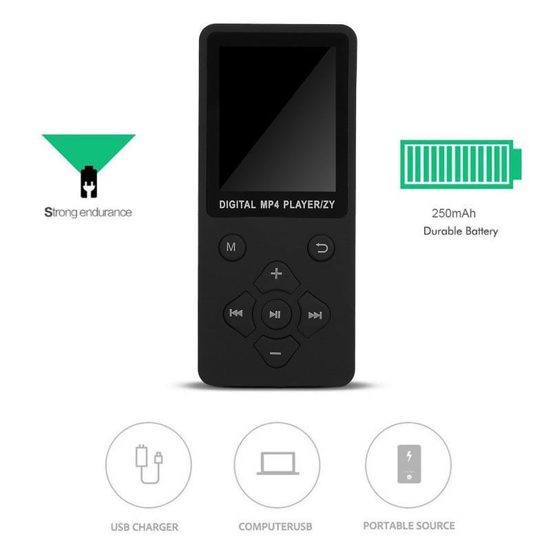 Player portabil Bluetooth Mp3 Mp4 Ecran color Radio FM Jocuri video Amv Funcții film Navigare fotografii Microfon încorporat