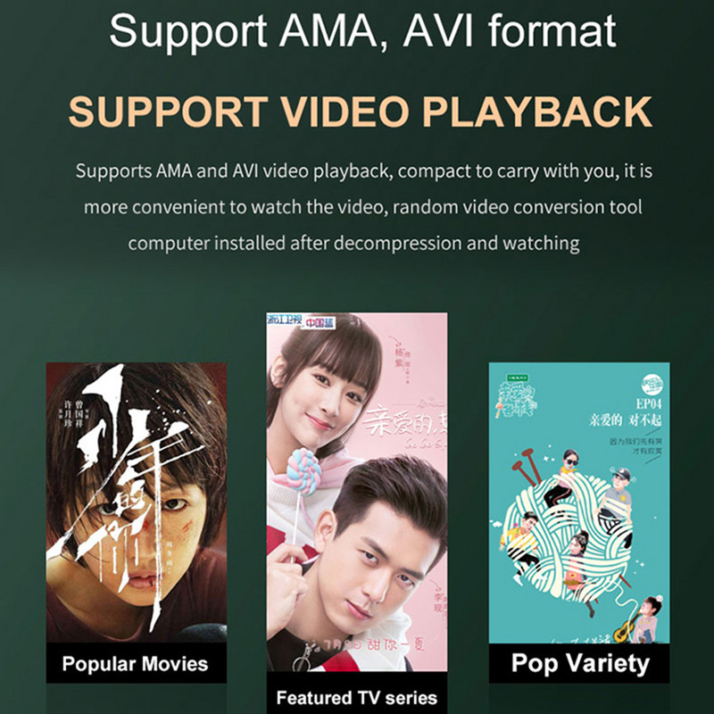 1,8 hüvelykes TFT zenelejátszó érintőképernyő Bluetooth-kompatibilis 5,0 MP4 videolejátszó FM rádió e-könyv rögzítő beépített hangszóróval