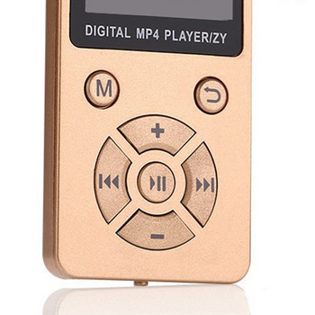 T1 Безжичен лек MP3 MP4 музикален плейър с екран Ултратънък преносим мини плейър Тип бутон за регулируем режим