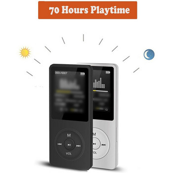 Φορητό MP3 Player με οθόνη LCD Ραδιόφωνο FM Βίντεο Hifi Player Ταινίες Ηλεκτρονικά βιβλία Συσκευές αναπαραγωγής μουσικής με ενσωματωμένο μικρόφωνο