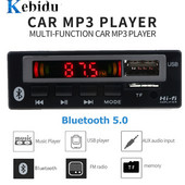 kebidu USB 3.5mm AUX Bluetooth V5.0 Mp3 dekóder tábla modul FM rádió vezeték nélküli vevő MP3 lejátszó 5V 12V zenei hangszóró autós készlet
