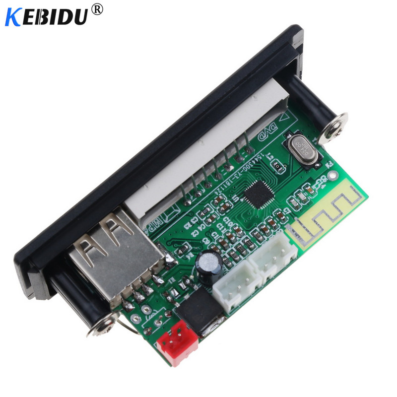 kebidu USB 3.5mm AUX Bluetooth V5.0 Mp3 dekóder tábla modul FM rádió vezeték nélküli vevő MP3 lejátszó 5V 12V zenei hangszóró autós készlet