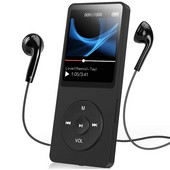 Eredeti Mini MP3 Zenelejátszó Hordozható Mp4 Videolejátszó Bluetooth Hangszóró Fm Rádióval Felvevő tollal E-könyv Walkman Student