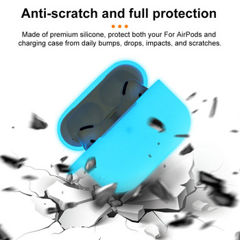 Για Apple Airpods 3 Pro 2 Case Protective Case Φωτεινή θήκη σιλικόνης για AirPods Pro 2 3 Λάμπει σε σκούρο κουτί προστασίας ακουστικών