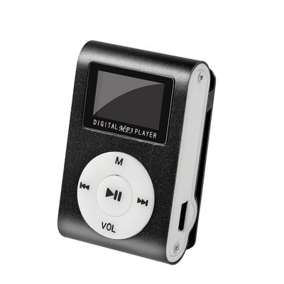 Mini LED zaslon MP3 player tipa štipaljke USB punjivi prijenosni sportski glazbeni Walkman sa žičanim slušalicama za studente Darovi za djecu