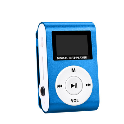Mini LED zaslon MP3 player tipa štipaljke USB punjivi prijenosni sportski glazbeni Walkman sa žičanim slušalicama za studente Darovi za djecu