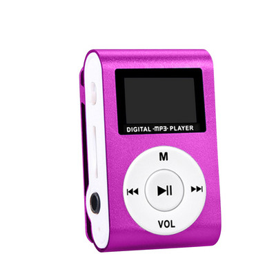 Mini LED zaslon MP3 player tipa štipaljke USB punjivi prijenosni sportski glazbeni Walkman sa žičanim slušalicama za studente Darovi za djecu