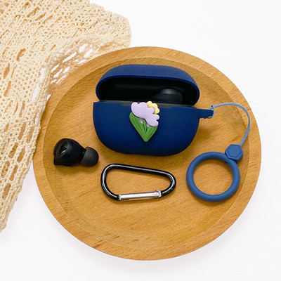 Crtana torbica za slušalice za Xiaomi Redmi Buds 3 Youth Edition Silikonska Bluetooth kutija za punjenje Anti-fall Soft Red Buds3 s kukom