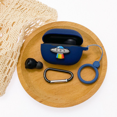 Crtana torbica za slušalice za Xiaomi Redmi Buds 3 Youth Edition Silikonska Bluetooth kutija za punjenje Anti-fall Soft Red Buds3 s kukom