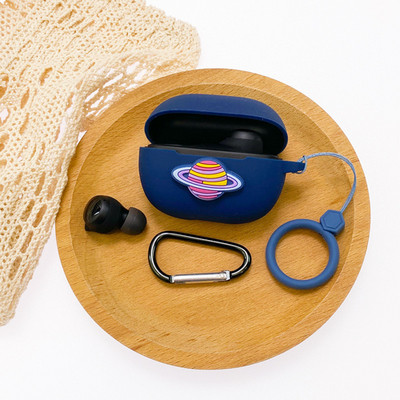 Crtana torbica za slušalice za Xiaomi Redmi Buds 3 Youth Edition Silikonska Bluetooth kutija za punjenje Anti-fall Soft Red Buds3 s kukom