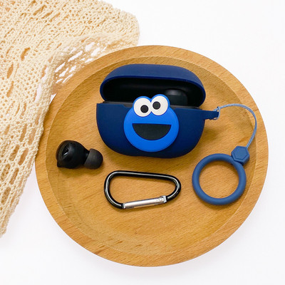 Crtana torbica za slušalice za Xiaomi Redmi Buds 3 Youth Edition Silikonska Bluetooth kutija za punjenje Anti-fall Soft Red Buds3 s kukom