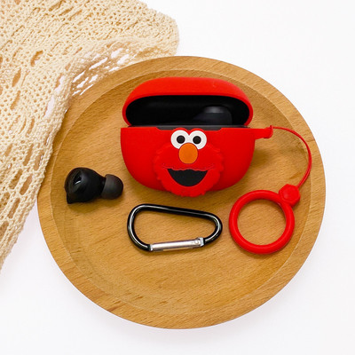 Crtana torbica za slušalice za Xiaomi Redmi Buds 3 Youth Edition Silikonska Bluetooth kutija za punjenje Anti-fall Soft Red Buds3 s kukom