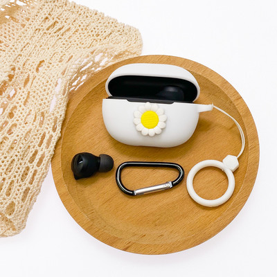 Crtana torbica za slušalice za Xiaomi Redmi Buds 3 Youth Edition Silikonska Bluetooth kutija za punjenje Anti-fall Soft Red Buds3 s kukom