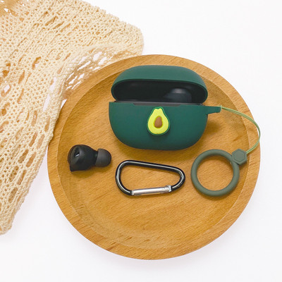 Crtana torbica za slušalice za Xiaomi Redmi Buds 3 Youth Edition Silikonska Bluetooth kutija za punjenje Anti-fall Soft Red Buds3 s kukom