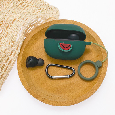 Crtana torbica za slušalice za Xiaomi Redmi Buds 3 Youth Edition Silikonska Bluetooth kutija za punjenje Anti-fall Soft Red Buds3 s kukom