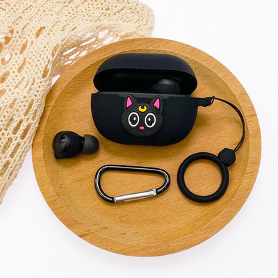 Crtana torbica za slušalice za Xiaomi Redmi Buds 3 Youth Edition Silikonska Bluetooth kutija za punjenje Anti-fall Soft Red Buds3 s kukom