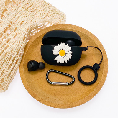 Crtana torbica za slušalice za Xiaomi Redmi Buds 3 Youth Edition Silikonska Bluetooth kutija za punjenje Anti-fall Soft Red Buds3 s kukom