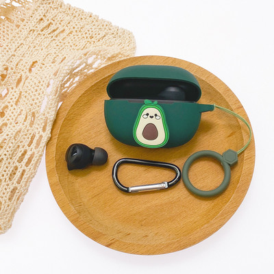 Crtana torbica za slušalice za Xiaomi Redmi Buds 3 Youth Edition Silikonska Bluetooth kutija za punjenje Anti-fall Soft Red Buds3 s kukom