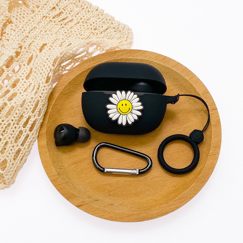 Crtana torbica za slušalice za Xiaomi Redmi Buds 3 Youth Edition Silikonska Bluetooth kutija za punjenje Anti-fall Soft Red Buds3 s kukom