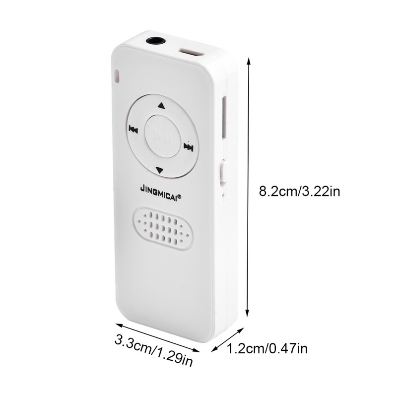 Φορητό φοιτητικό MP3 player με ακουστικά 3,5 χιλιοστών ήχου χωρίς απώλειες Μουσικά μέσα Μίνι MP3 Player Υποστήριξη TF Card Reproductor De Musica