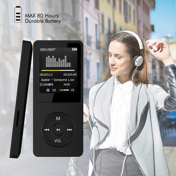 Mp3 Music Player Φορητή οθόνη LCD Fm Ραδιόφωνο Βίντεο Παιχνίδια Ταινία Fm Stereo Radio Νέα μόδα Αθλητικά Mp3 Students Walkman 2022