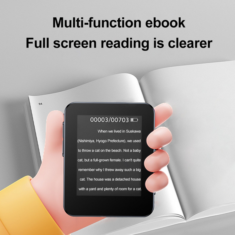 Player de muzică MP3 Redare externă Walkman MP4 Compact Mini portabil cu ecran P4 poate fi introdus Card/Înregistrare/Multifuncții