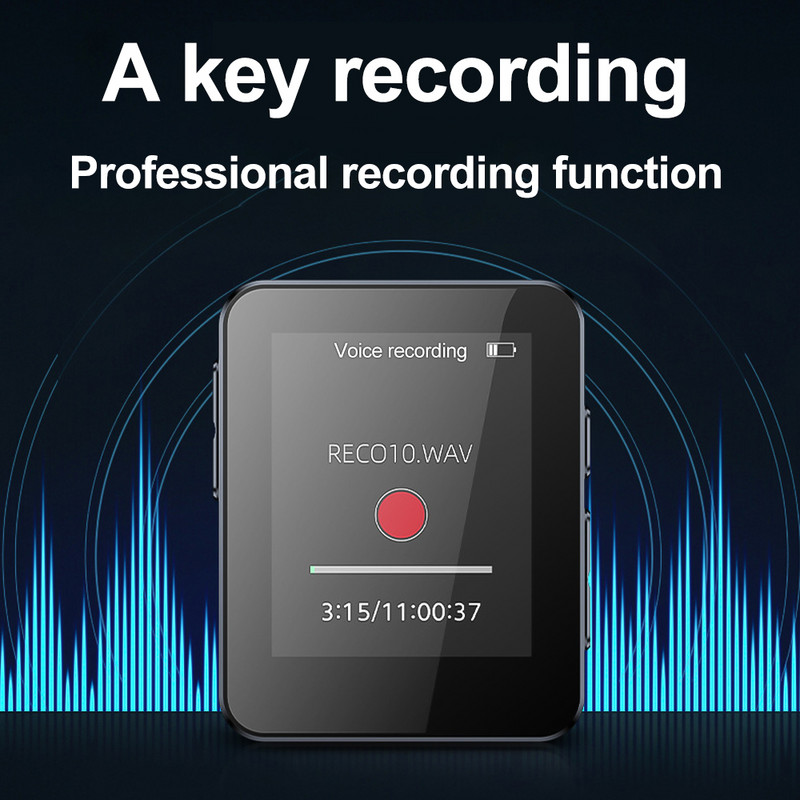 Player de muzică MP3 Redare externă Walkman MP4 Compact Mini portabil cu ecran P4 poate fi introdus Card/Înregistrare/Multifuncții