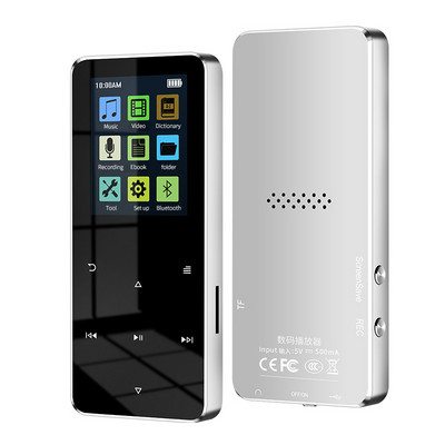 Difuzor încorporat Ecran tactil color Mp3 Mp3 Player muzical Player muzical Pedometru Suport multilingv Mp4 de 1,8 inchi