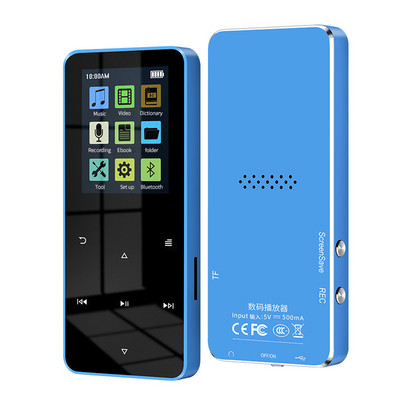 Difuzor încorporat Ecran tactil color Mp3 Mp3 Player muzical Player muzical Pedometru Suport multilingv Mp4 de 1,8 inchi