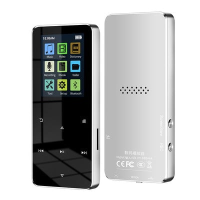 Difuzor încorporat Ecran tactil color Mp3 Mp3 Player muzical Player muzical Pedometru Suport multilingv Mp4 de 1,8 inchi