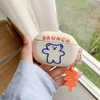 Aranyos rajzfilm szilikon fülhallgató tok a Beats Studio Buds vezeték nélküli Bluetooth ütésálló védőburkolathoz, fülhallgató töltődoboz