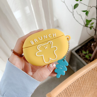 Aranyos rajzfilm szilikon fülhallgató tok a Beats Studio Buds vezeték nélküli Bluetooth ütésálló védőburkolathoz, fülhallgató töltődoboz