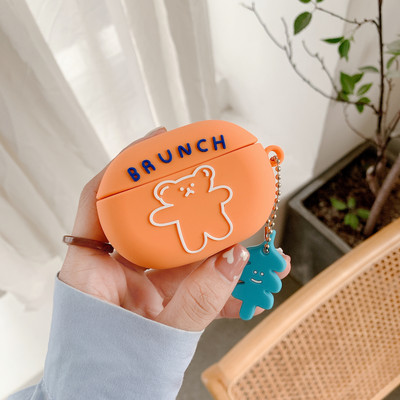 Aranyos rajzfilm szilikon fülhallgató tok a Beats Studio Buds vezeték nélküli Bluetooth ütésálló védőburkolathoz, fülhallgató töltődoboz