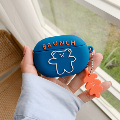 Aranyos rajzfilm szilikon fülhallgató tok a Beats Studio Buds vezeték nélküli Bluetooth ütésálló védőburkolathoz, fülhallgató töltődoboz