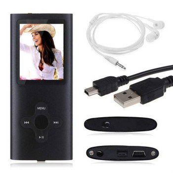 16GB ултратънък цифров кръстосан MP3 MP4 плейър с 1,8-инчов LCD екран FM радио видео филм музикален плейър