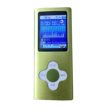 16GB ултратънък цифров кръстосан MP3 MP4 плейър с 1,8-инчов LCD екран FM радио видео филм музикален плейър