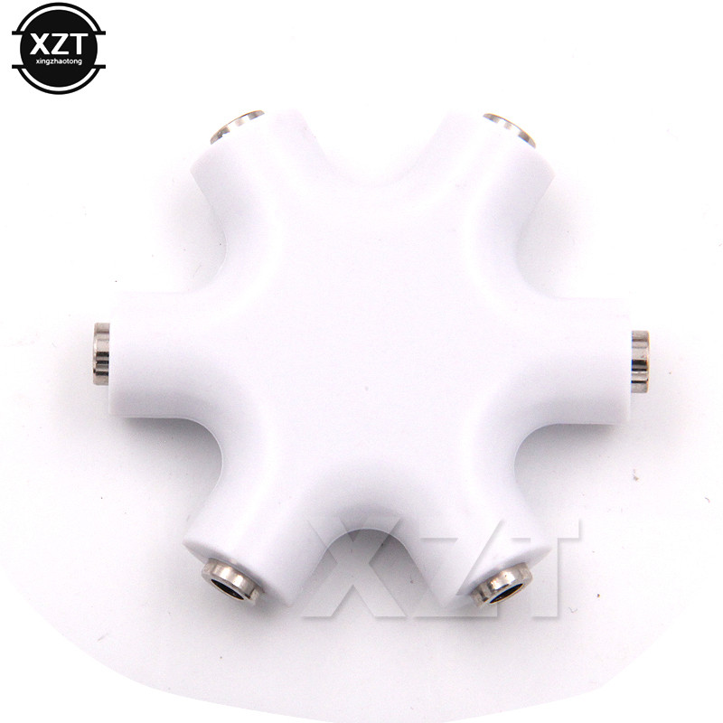 6 Multi Port 3,5 mm adapter za slušalice Jack utikač Stereo slušalice Splitter za PC/MP3 pametni telefon Audio kablovi