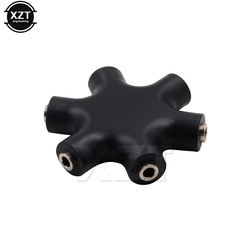 6 Multi Port 3,5 mm adapter za slušalice Jack utikač Stereo slušalice Splitter za PC/MP3 pametni telefon Audio kablovi