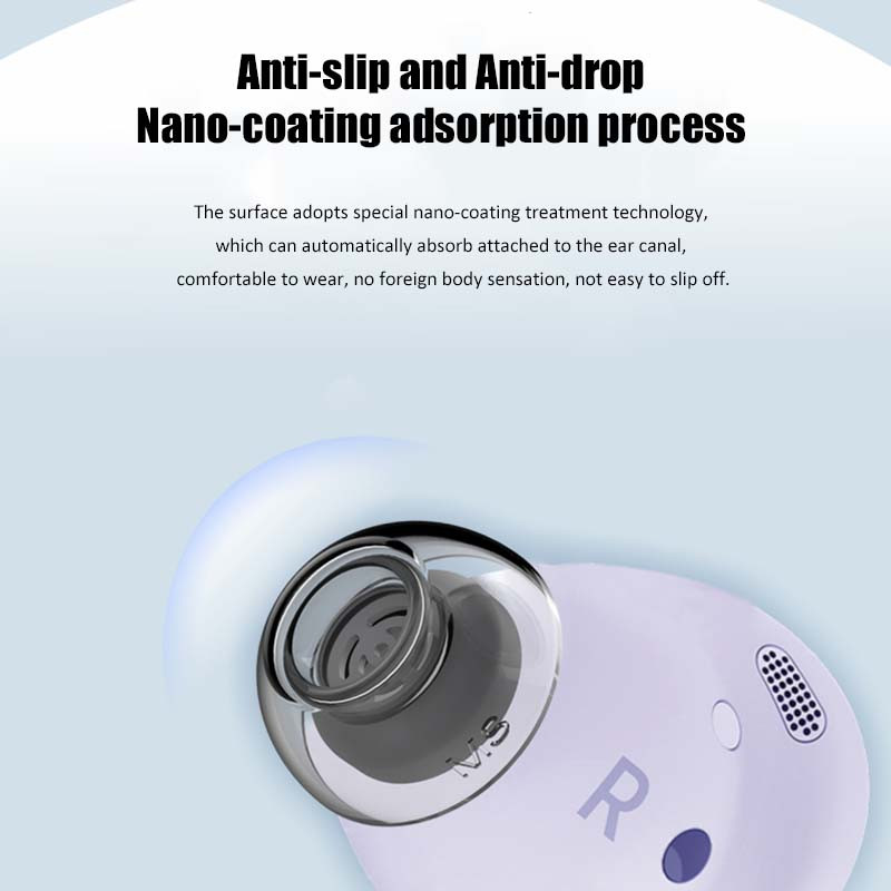 Căști din latex 2022 pentru Galaxy Buds Pro, dopuri de urechi anti-alunecare, antialergice, cu anulare a zgomotului, capac pentru vârfuri de urechi, filtru rezistent la praf