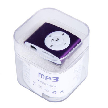 Κομψή υποστήριξη USB Mini MP3 Player Κάρτα Micro SD TF 32 GB με ακουστικά Slick MP3 Music Media Player 3,5 mm στερεοφωνική υποδοχή 2021