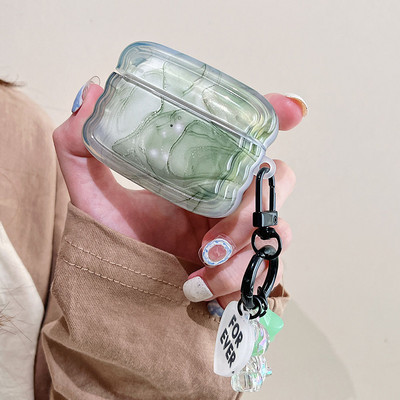 Vintage Amber Gradient Ink Painting Art Austiņu maciņš Apple Airpods 1 2 Pro 3 Box Aksesuāri Aizsargvāka Pāris Korpuss