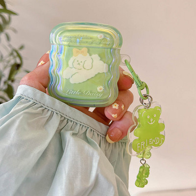 Vintage Amber Gradient Ink Painting Art Austiņu maciņš Apple Airpods 1 2 Pro 3 Box Aksesuāri Aizsargvāka Pāris Korpuss