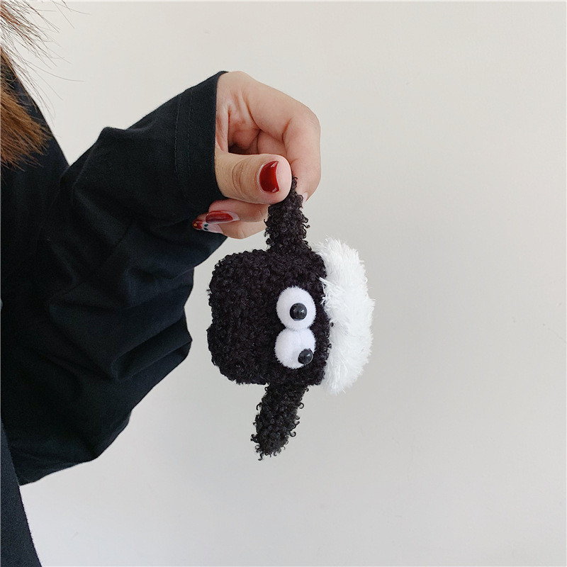 Huse pentru căști 3D drăguț de desene animate de oaie de pluș pentru Airpods 1 2 3 Pro2 Huse din silicon Huse pentru căști fără fir din pânză cu blană