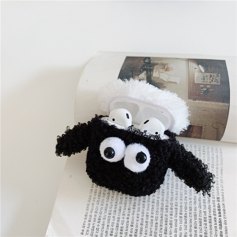 Huse pentru căști 3D drăguț de desene animate de oaie de pluș pentru Airpods 1 2 3 Pro2 Huse din silicon Huse pentru căști fără fir din pânză cu blană