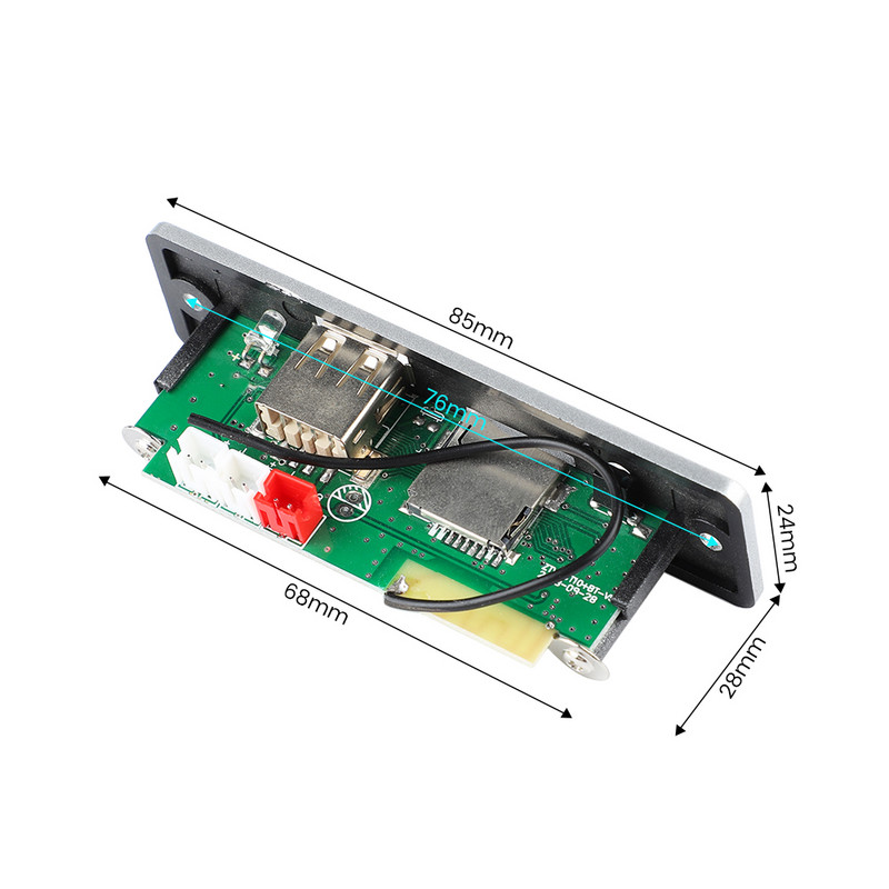 AIYIMA MP3 garso dekoderis Bluetooth stiprintuvo plokštė 3Wx2 stereo stiprintuvo palaikymas U Disk FM radijas SD kortelės dekodavimas DC3.7-5V